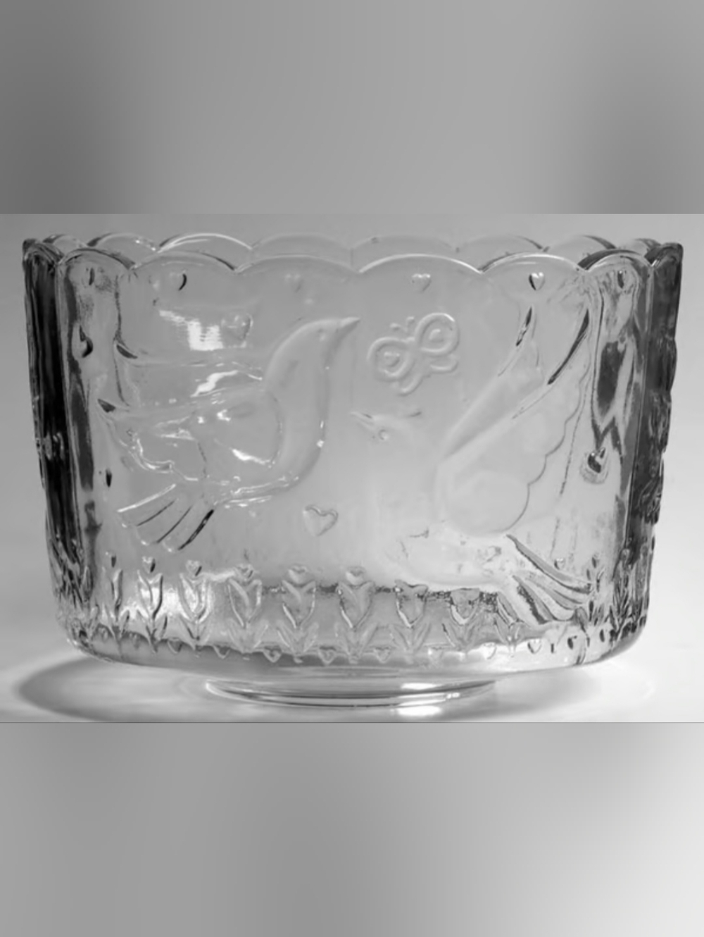Spring Garden By Indiana Glass 9" Salad Bowl